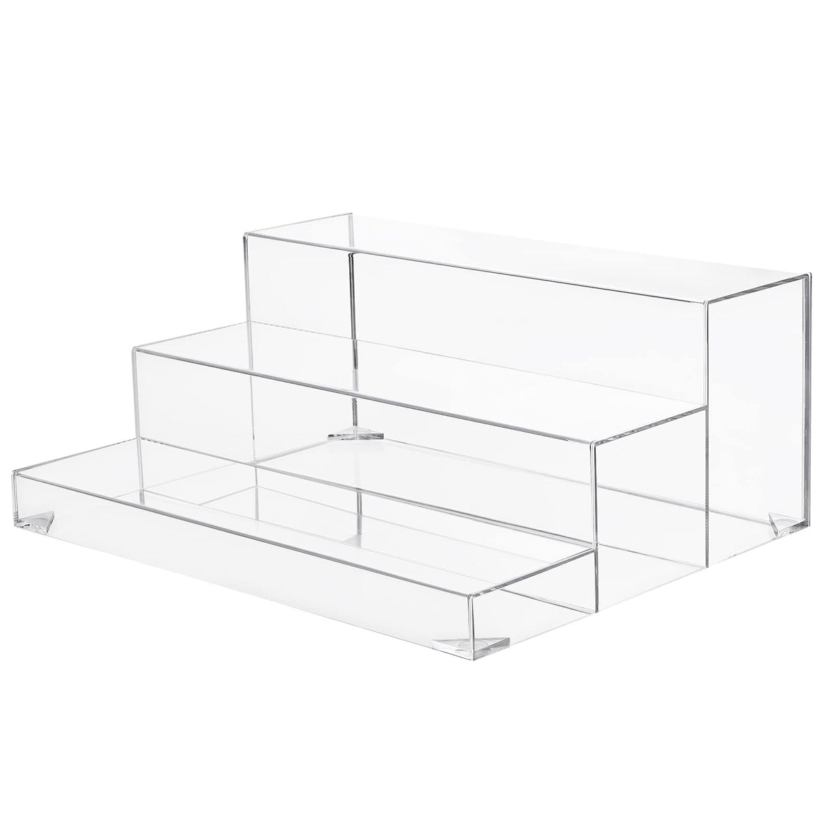 BARsics front view clear acrylic riser showing organized product display benefit