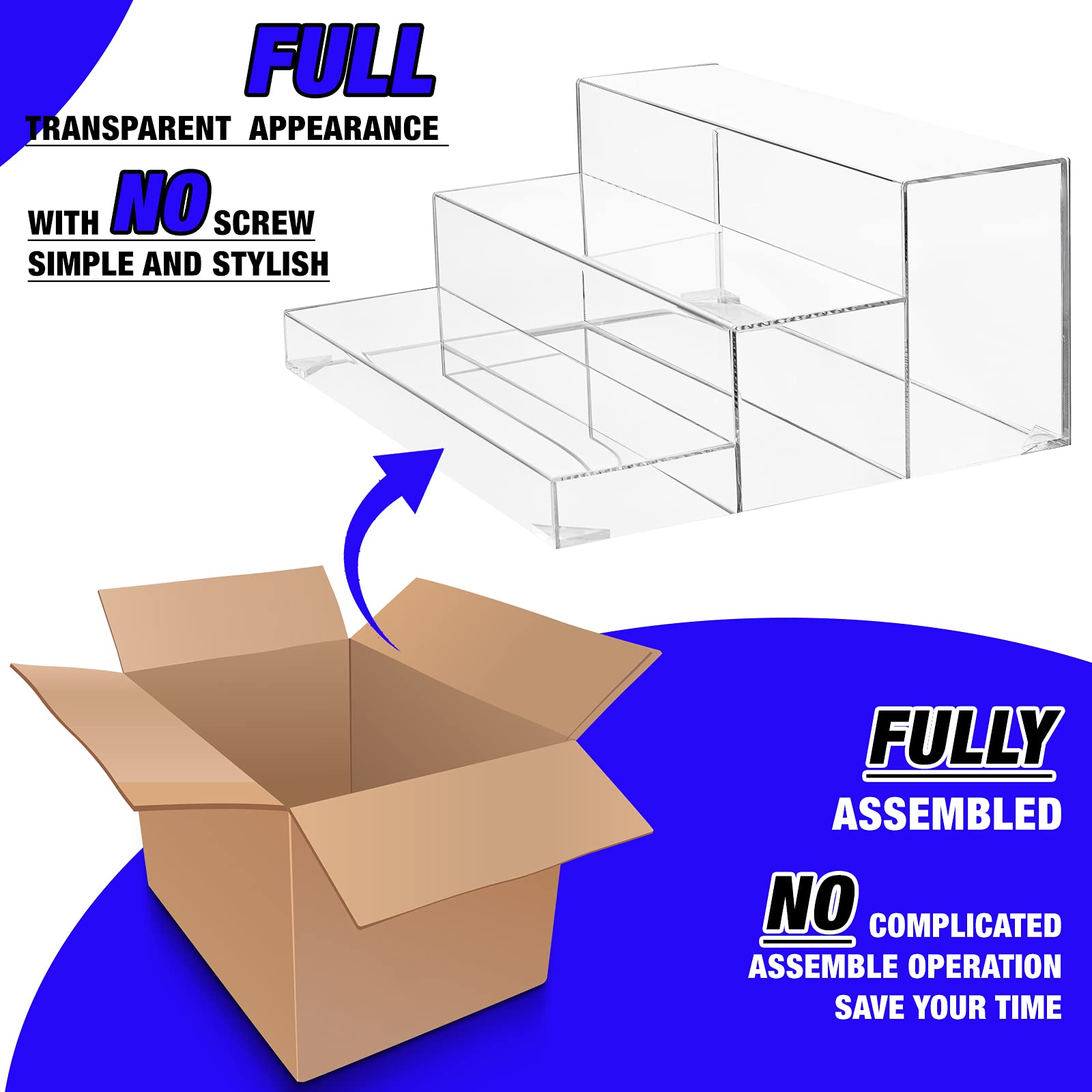 BARsics top-down shot displaying how items arrange neatly benefit