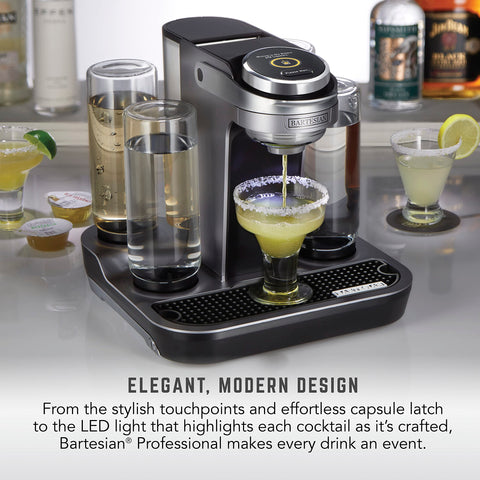 Bartesian premium glass bottles in dishwasher illustrating easy cleaning