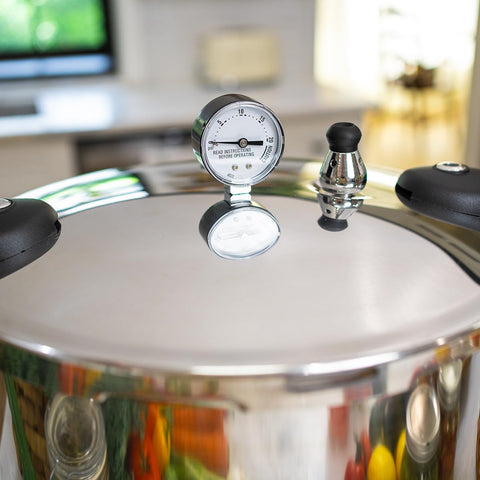 Barton with filled jars inside showing efficient batch canning benefit