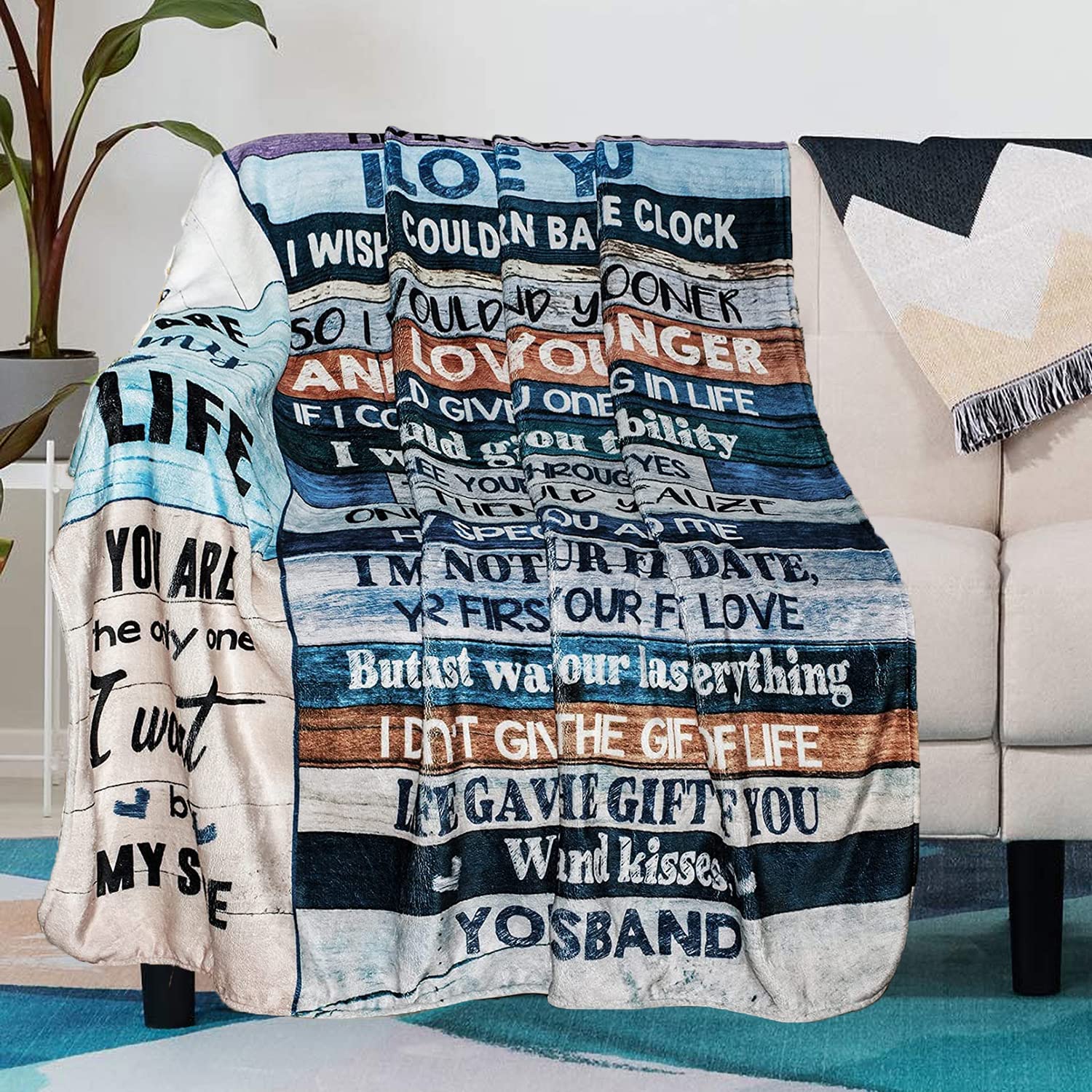 BASAO folded blanket in gift-ready packaging demonstrating presentability