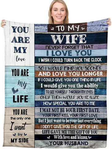 BASAO front view showing printed message and romantic design, perfect gift appeal