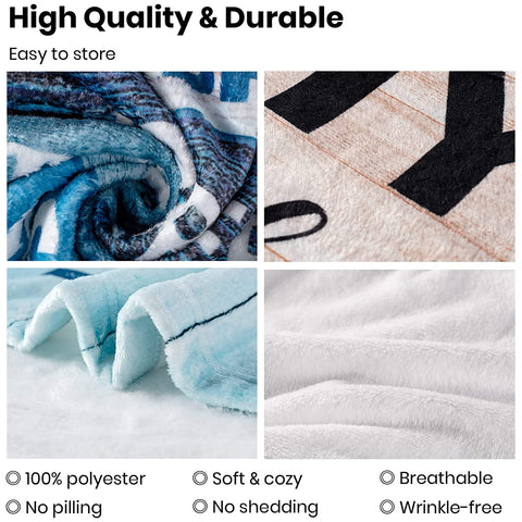 BASAO blanket spread on bed showing generous size and cuddle readiness