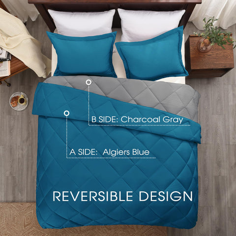 Basic Beyond close-up of synthetic fill and fabric texture offering plush, durable comfort