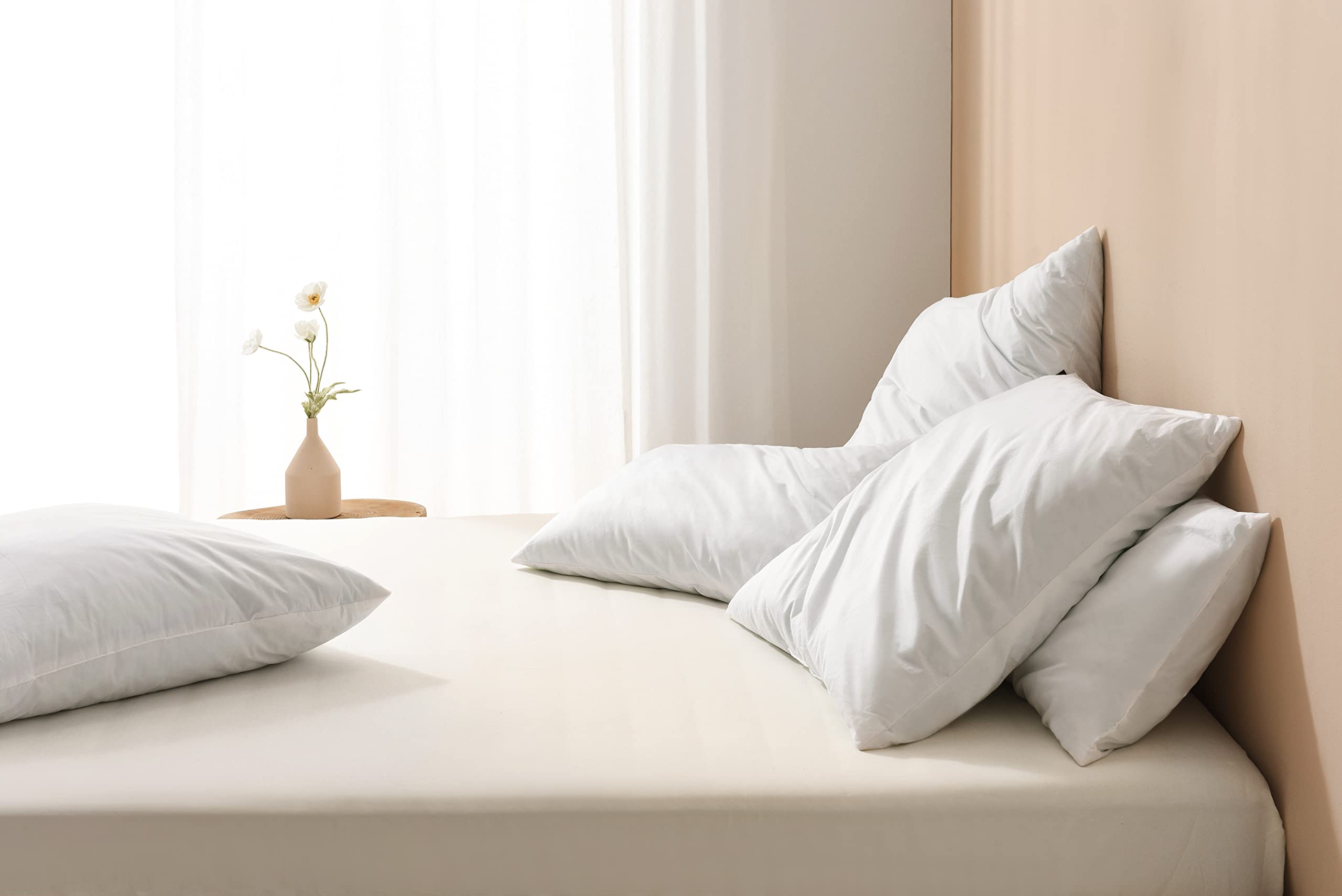 basic home pillow on sofa with ruler, size comparison for accurate fit and styling