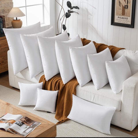 basic home side profile showing loft and plush thickness for fuller shams