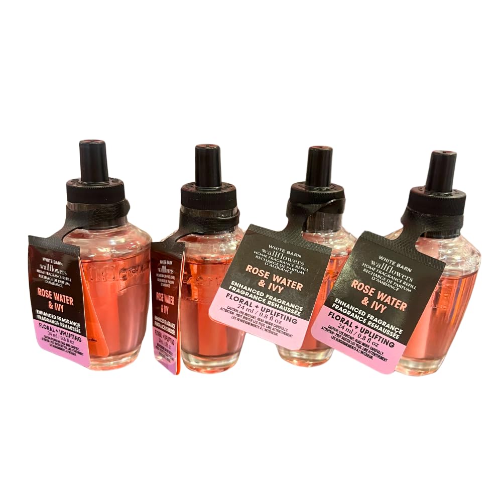 Bath & Body Works close-up of single Rose Water & Ivy refill highlighting texture