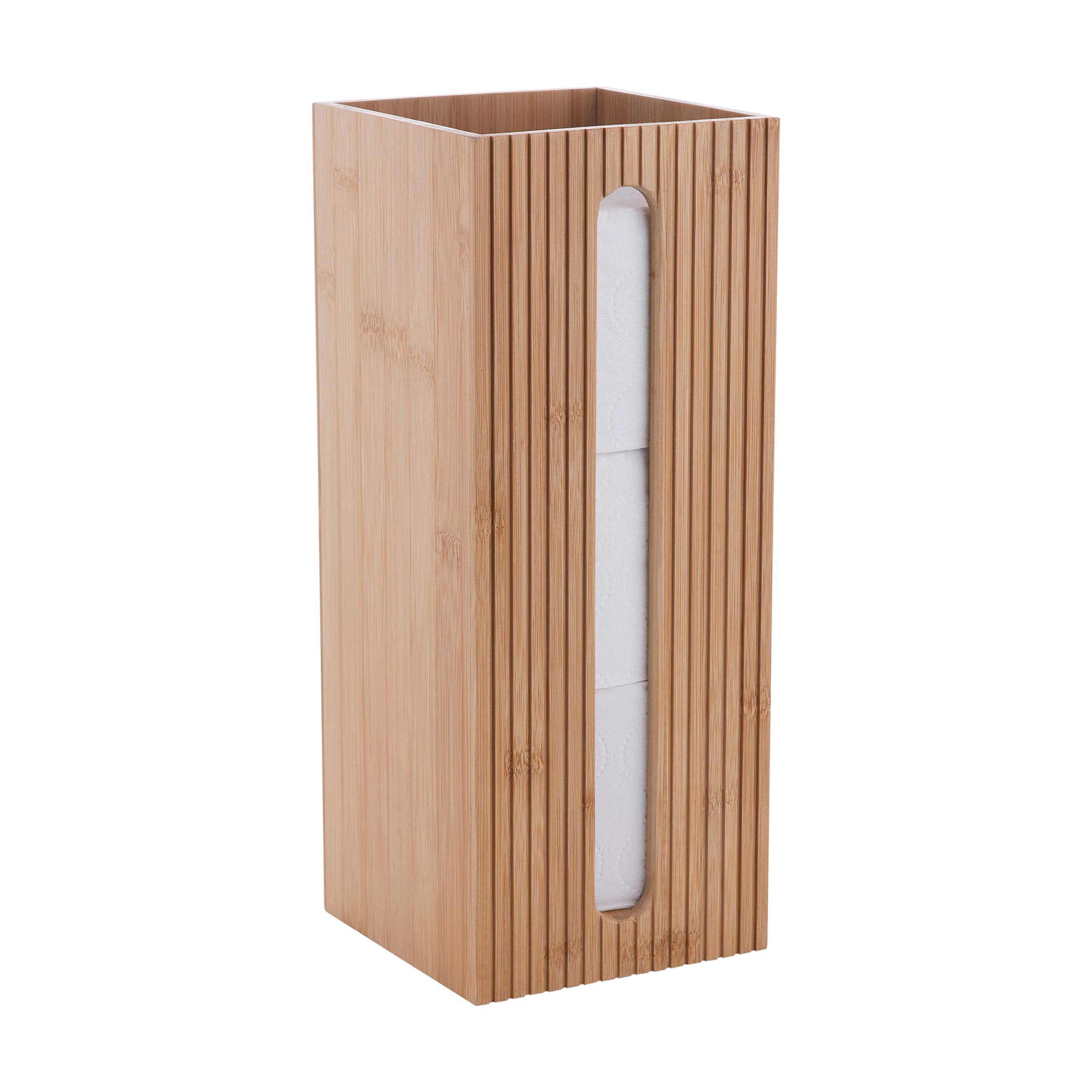 Bath Bliss bamboo close-up of central cutout for quick access and visibility