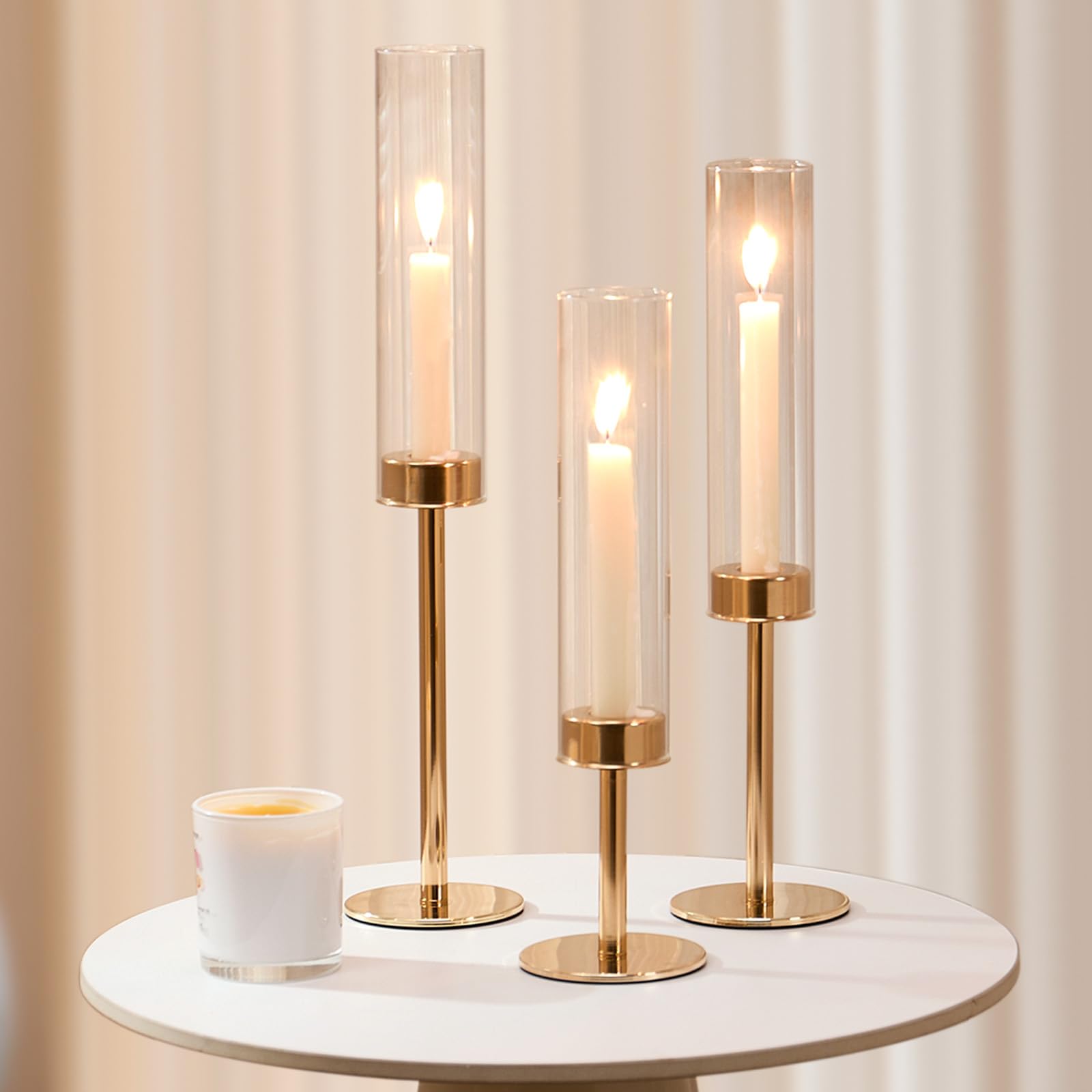 Batoslee flameless candle in holder showing safe, smoke-free illumination option