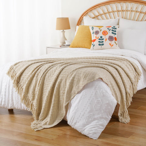 BATTILO HOME throw draped on sofa demonstrating warm layered decor and comfort
