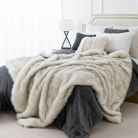 BATTILO HOME close-up of tip-dyed pile emphasizing plush realistic texture benefit