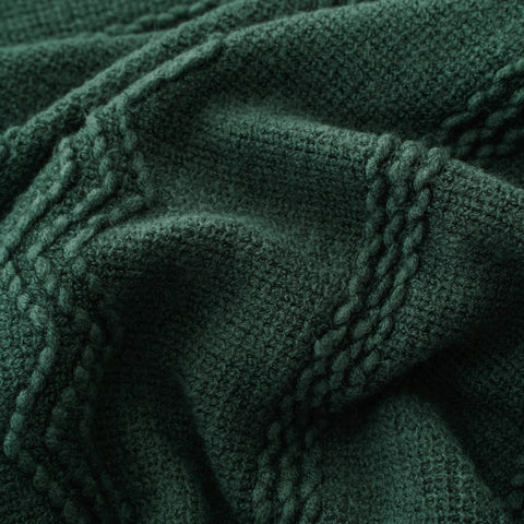 BATTILO HOME worn as a shawl outdoors for extra warmth