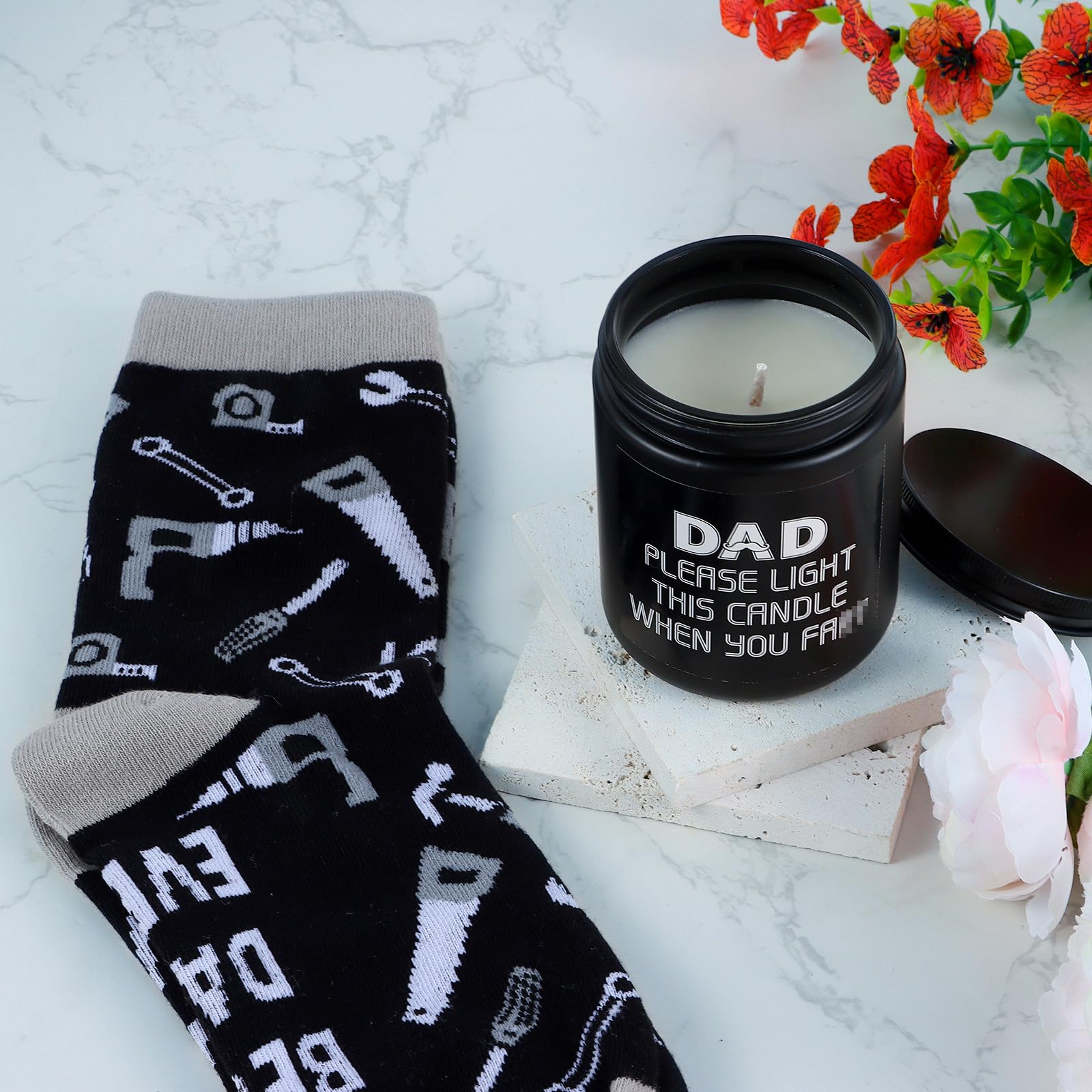 Bayelove themed socks next to gift box conveying comfort and present-ready look