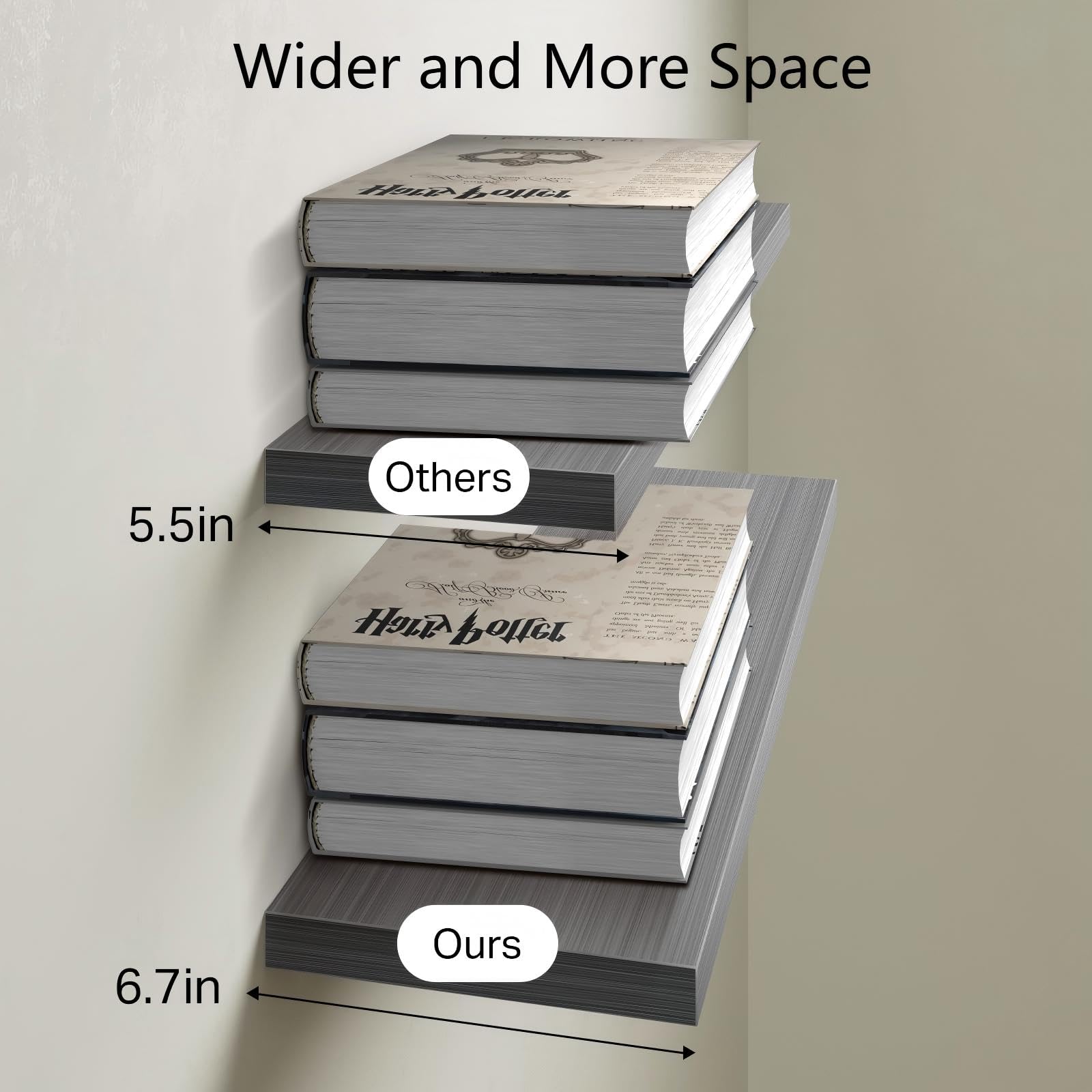 BAYKA bathroom shelf above vanity holding toiletries illustrating compact storage benefit