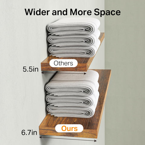 BAYKA shelves installed in bathroom holding toiletries for organized counter-free storage