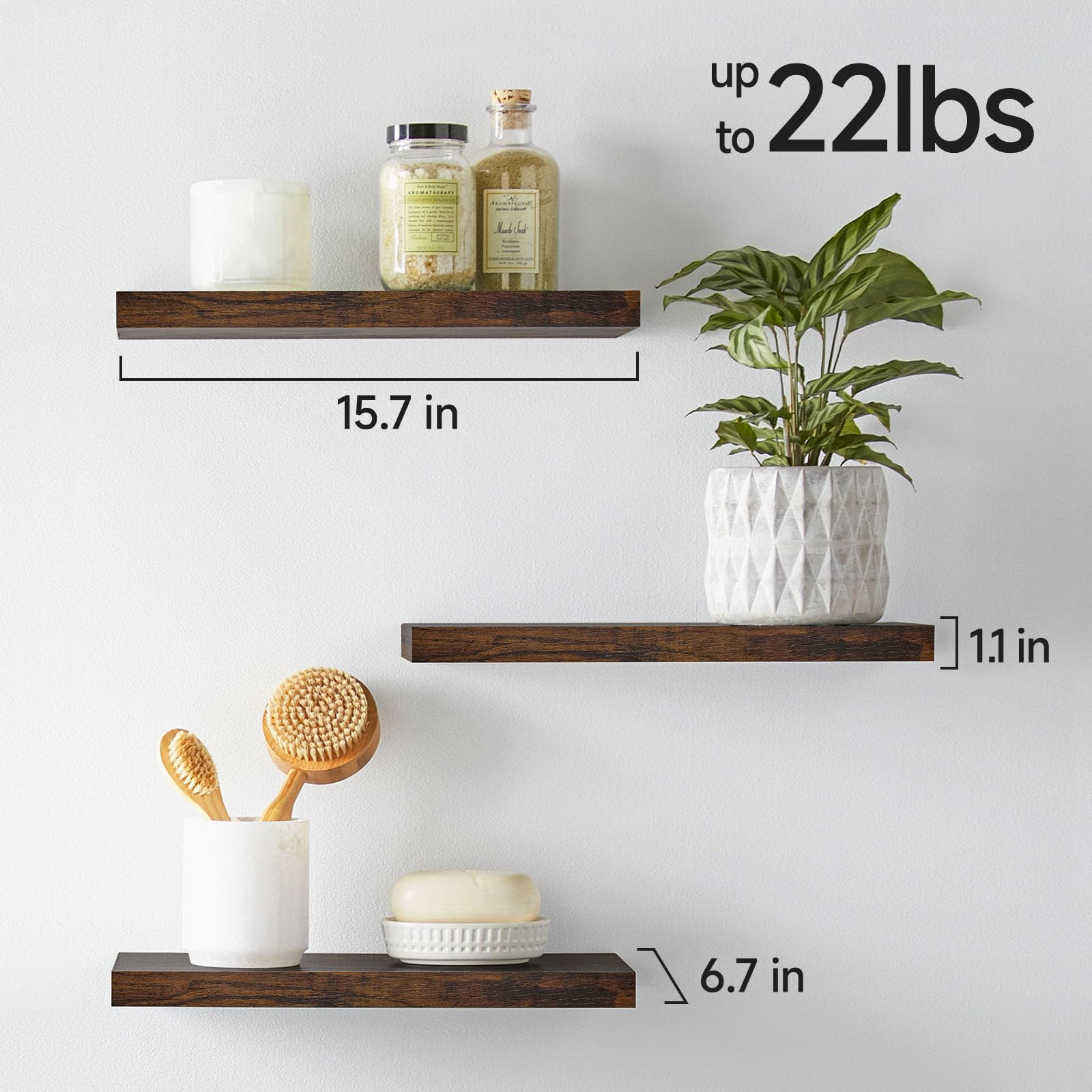 BAYKA shelves used as kitchen spice display maximizing vertical storage and easy reach