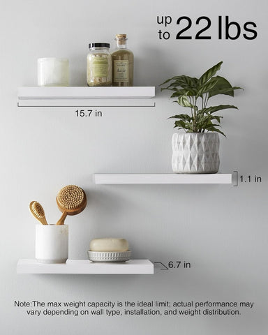 BAYKA stacked shelves above desk showing efficient vertical storage benefit