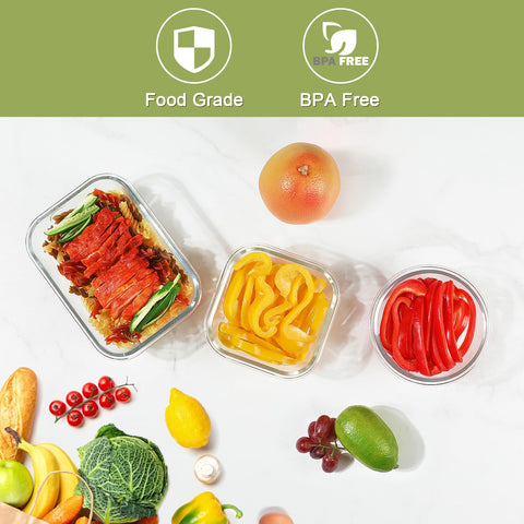 BAYZZ rectangular container size comparison with utensils, portion control made easy