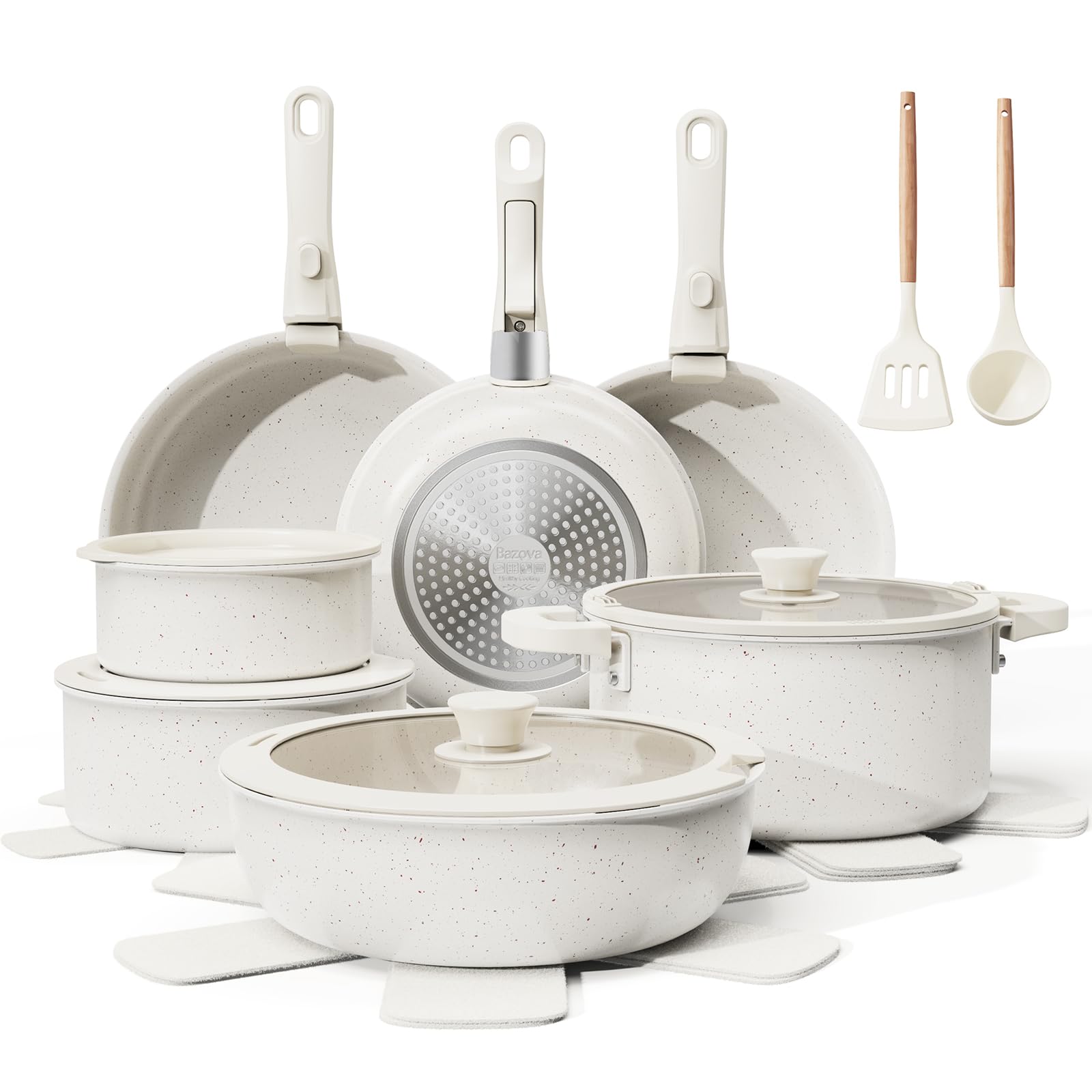 bazova front packaging and set showing complete 22-piece collection with organized storage benefit