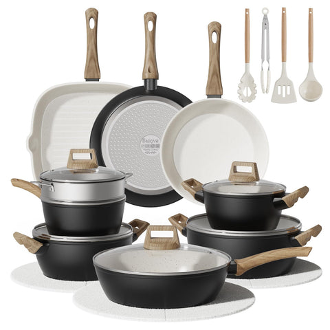 bazova front packaging black set showing complete cookware collection and value