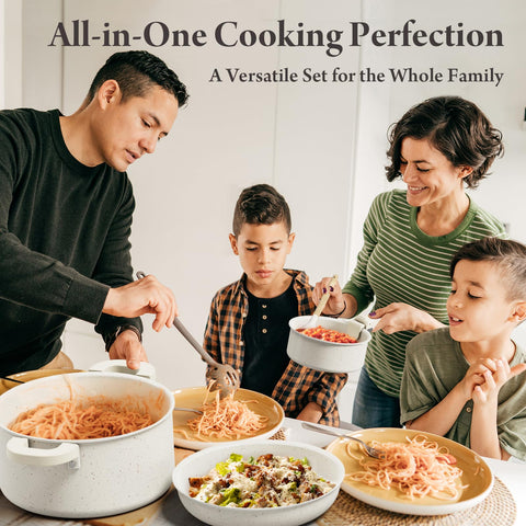 bazova in kitchen cooking scene displaying versatile use from stove to table for serving