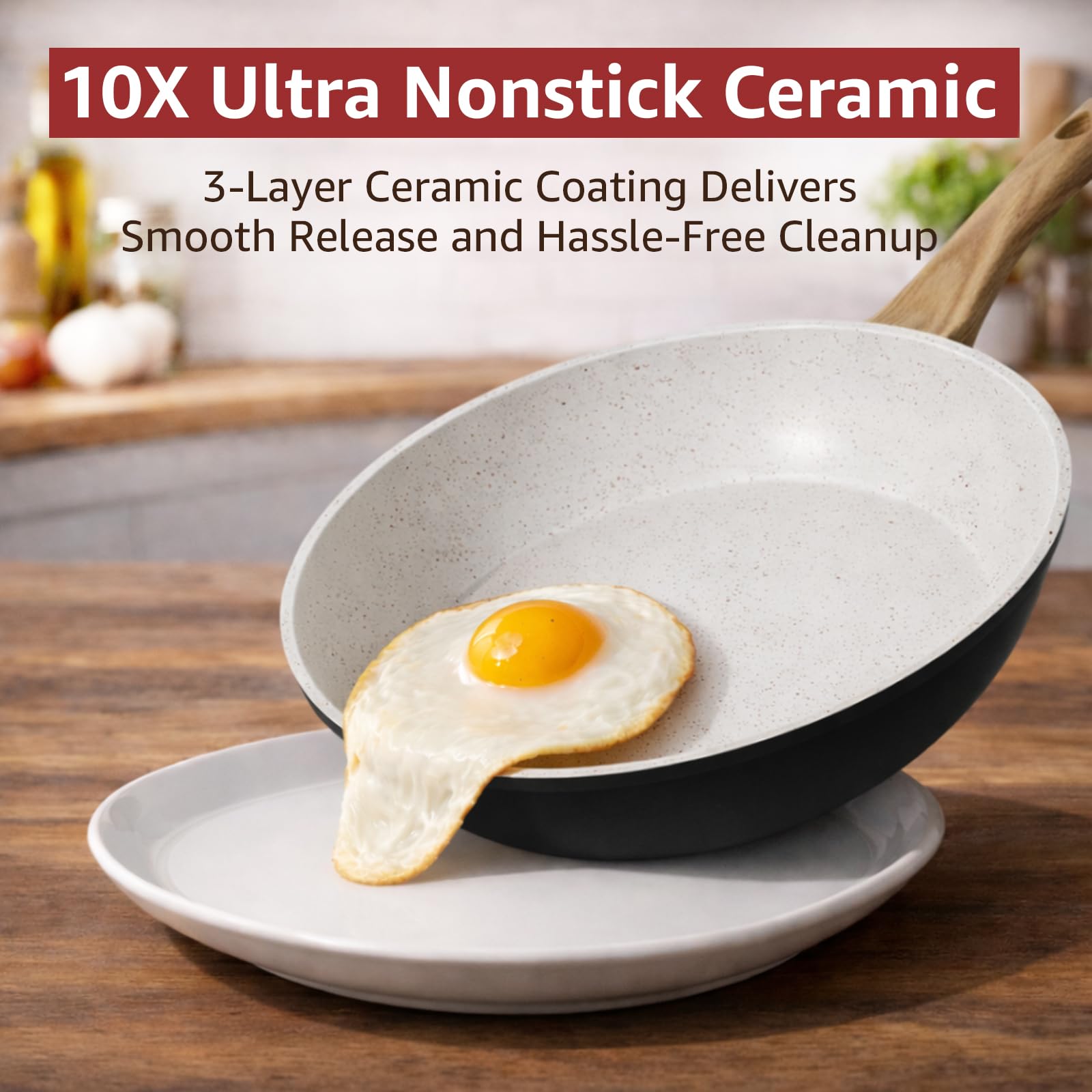 bazova ceramic interior closeup highlighting smooth nonstick release surface