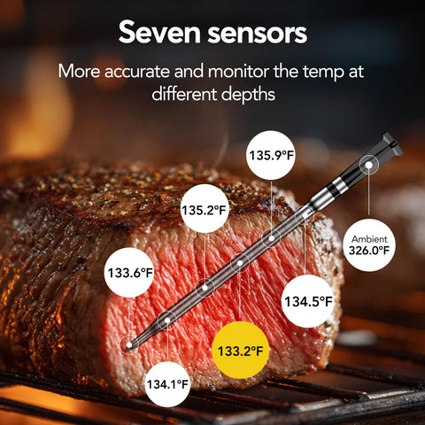 BBQOVN ambient sensor placed in smoker showing environment tracking benefit