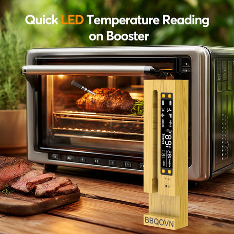 BBQOVN probe tip close-up showing durable construction and precise readings benefit
