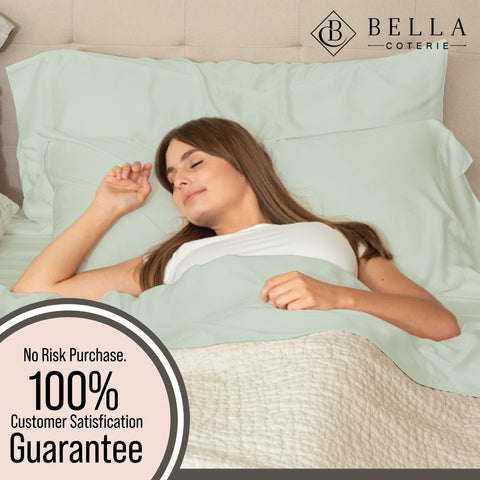 BC BELLA COTERIE styled bed in bedroom demonstrating elegant comfort