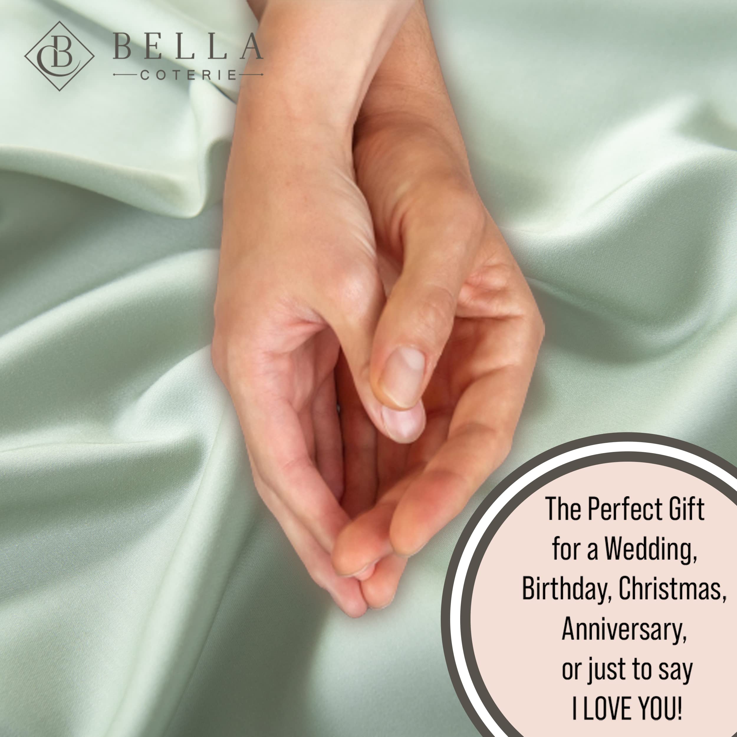 BC BELLA COTERIE care label and washing setup illustrating easy maintenance