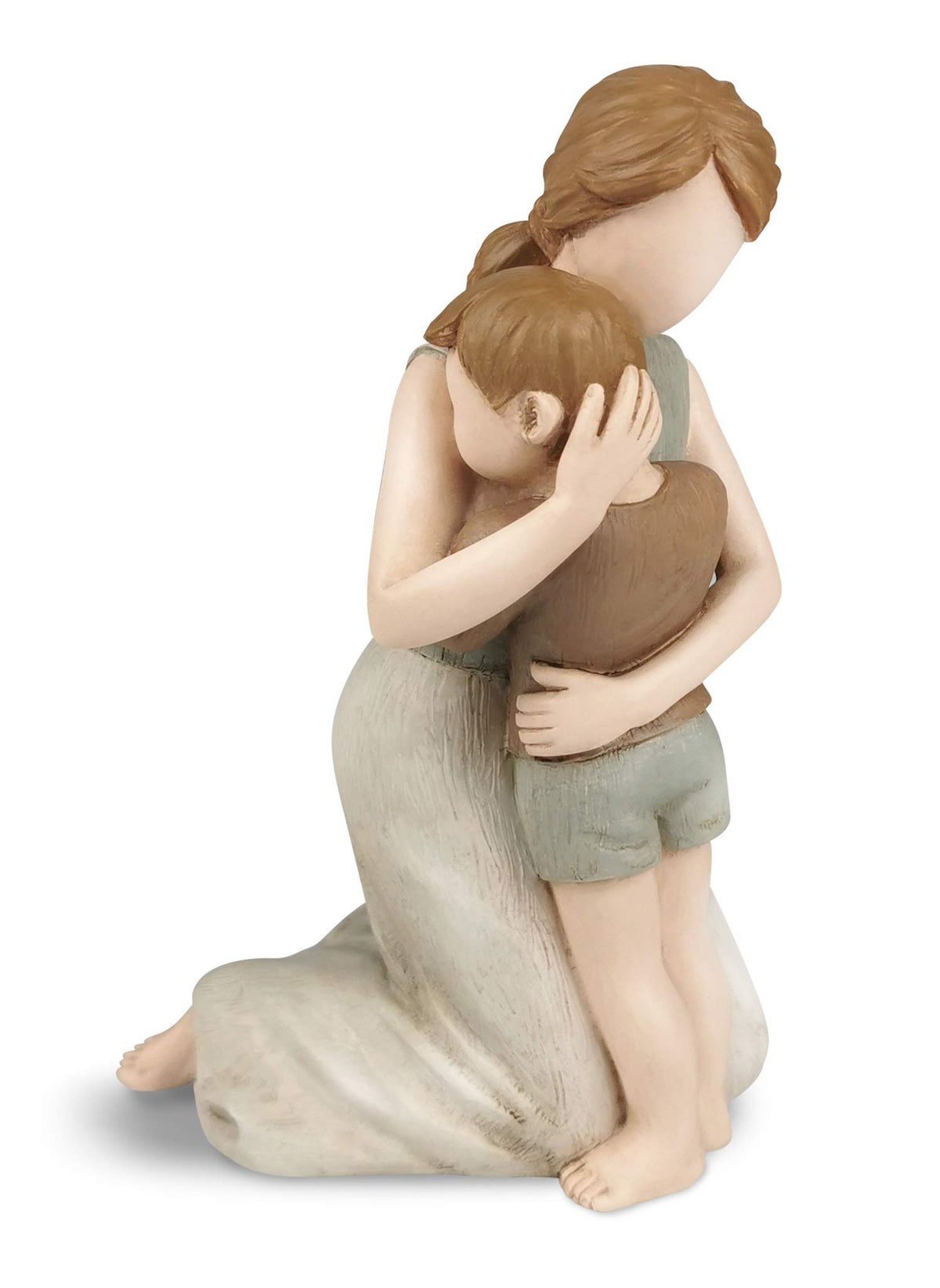 BC BINGO CASTLE front view of mother and son figurine showing loving pose and lasting charm