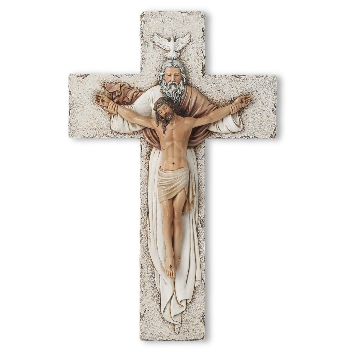 BC BUILDCLASSIC front view of crucifix showing elegant Renaissance style and ready-to-hang benefit