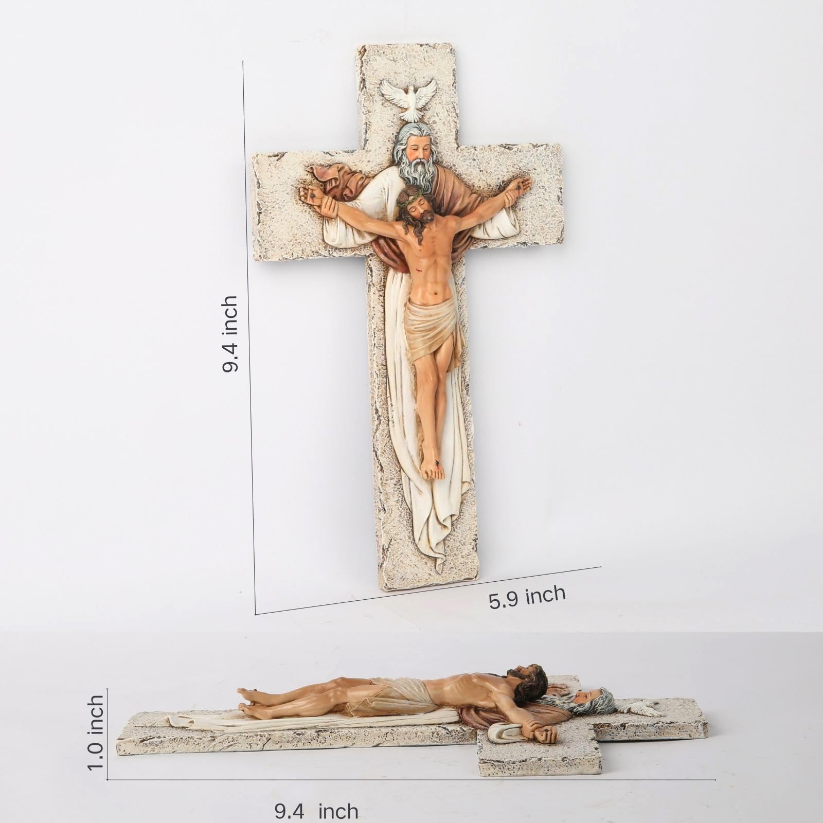 BC BUILDCLASSIC crucifix mounted on home altar illustrating serene display and prayerful atmosphere benefit
