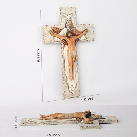 BC BUILDCLASSIC crucifix mounted on home altar illustrating serene display and prayerful atmosphere benefit
