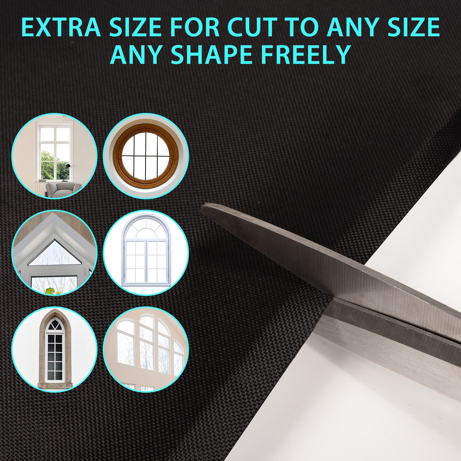 BCJJ adhesive hook-and-loop dots applied to window frame for quick no-drill installation
