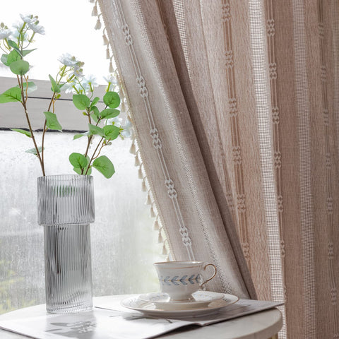 BCLBUSTE tassel trim detail showing boho accent and decorative finish