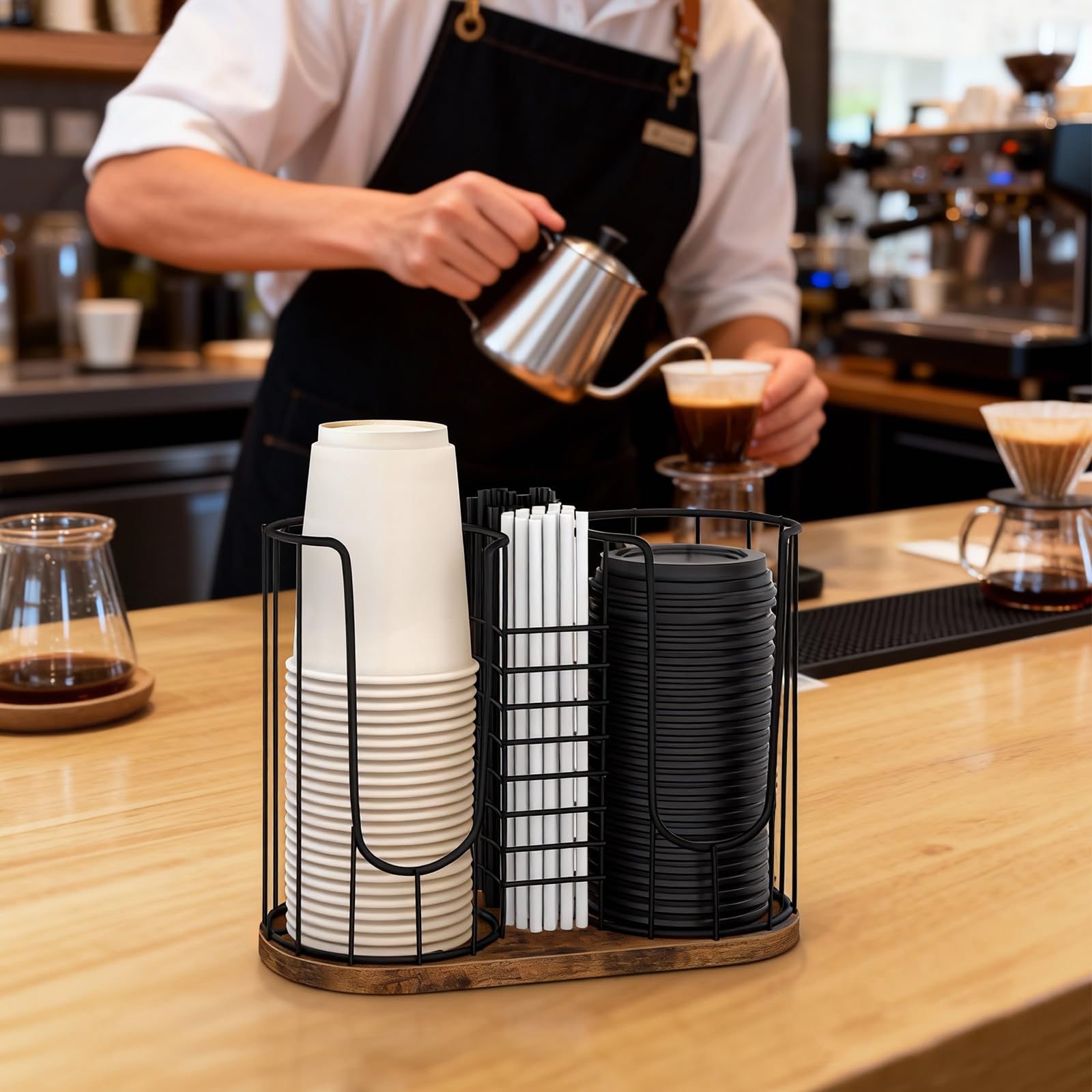 BCOZLUX lifestyle coffee station setup adds rustic charm