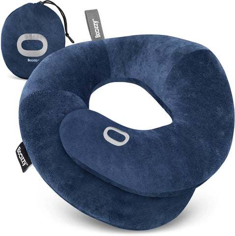 BCOZZY large navy front view showing full double-support comfort