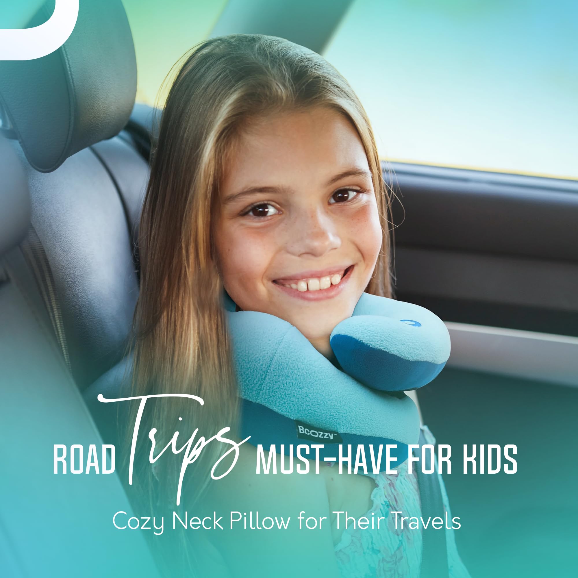 BCOZZY side profile highlighting patented curved chin support