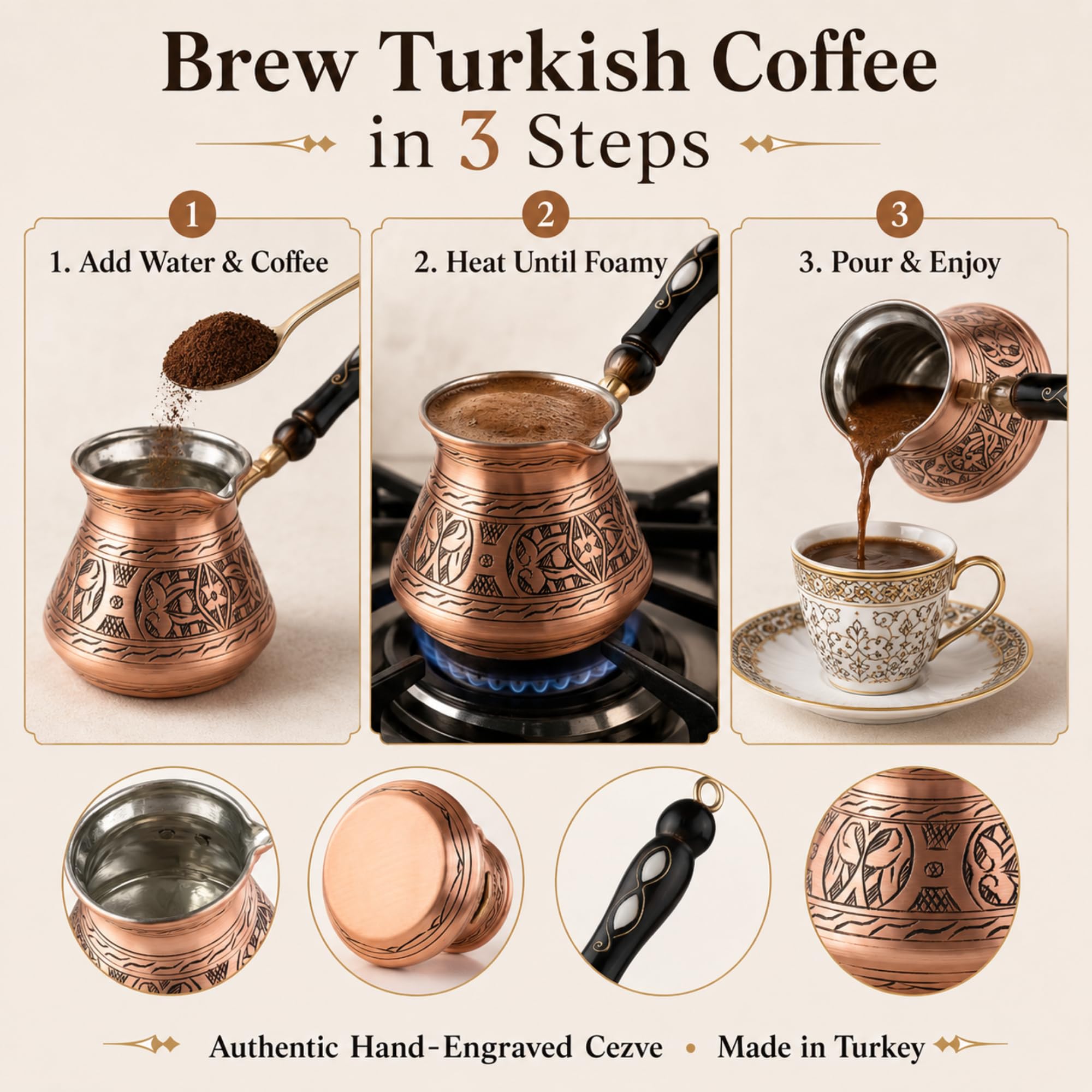 BCS size comparison beside a cup showing 12 oz capacity and portion clarity