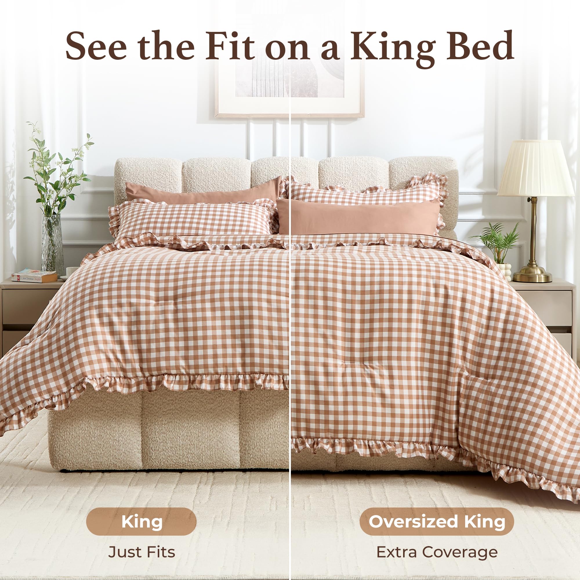 BDEUS styled bedroom scene conveying cozy farmhouse atmosphere