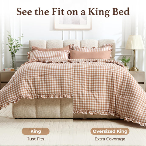 BDEUS styled bedroom scene conveying cozy farmhouse atmosphere
