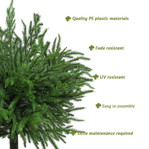 Bdor topiary in decorative pot on porch highlighting no-maintenance greenery benefit