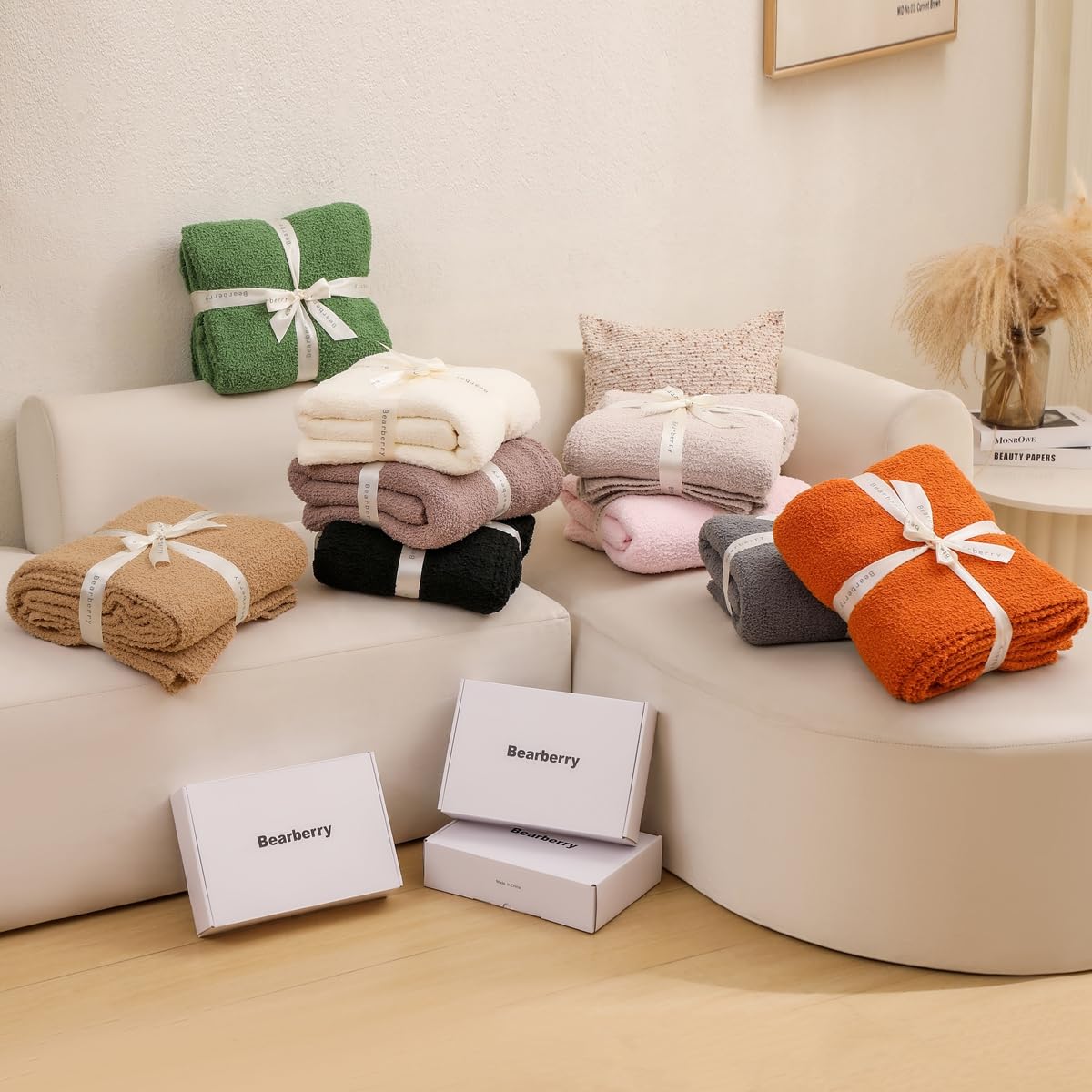 bearberry throw in reading nook creates inviting comforting atmosphere