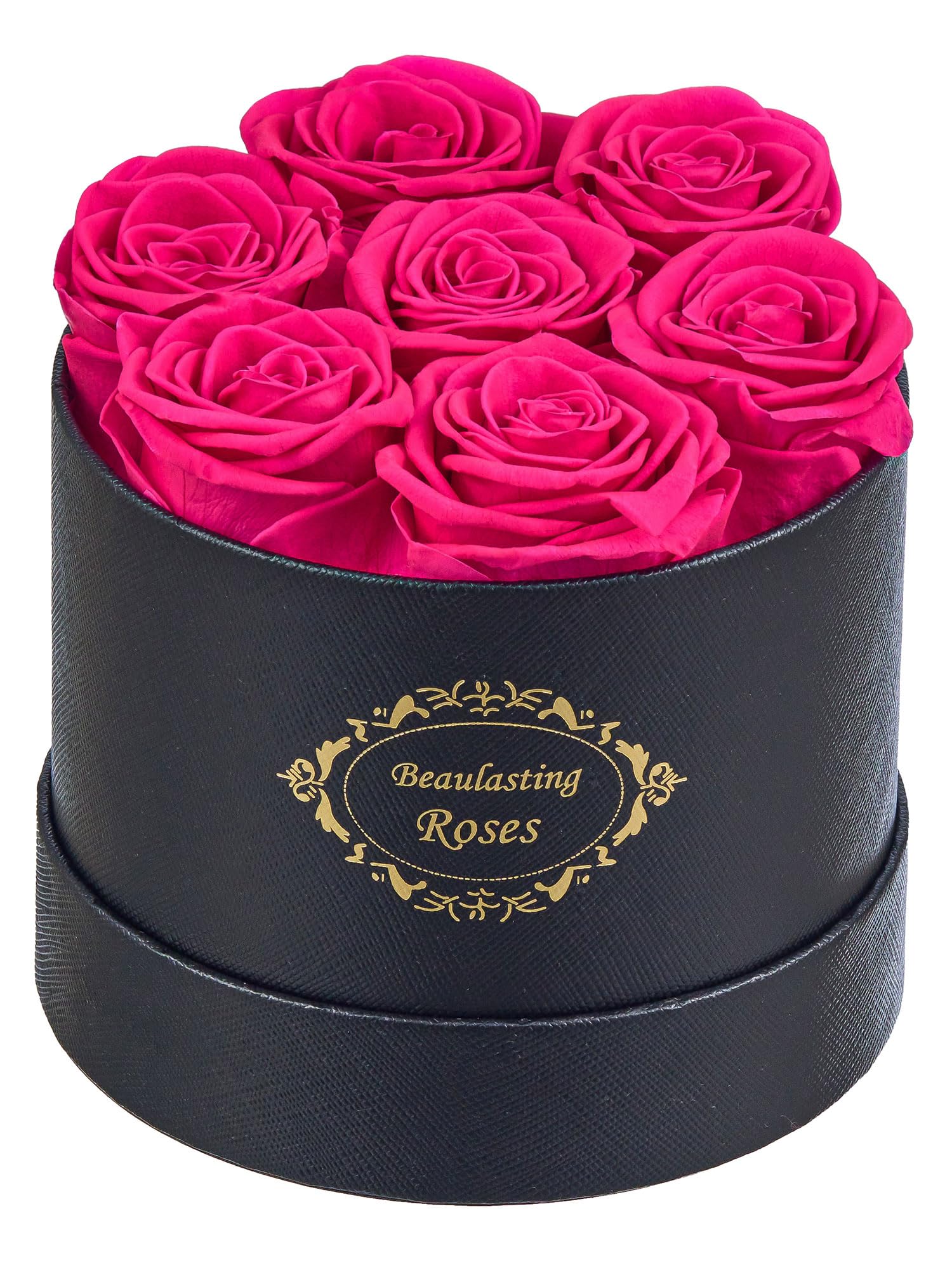 Beaulasting Roses black box front view showing elegant gift presentation and lasting beauty