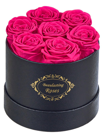 Beaulasting Roses black box front view showing elegant gift presentation and lasting beauty