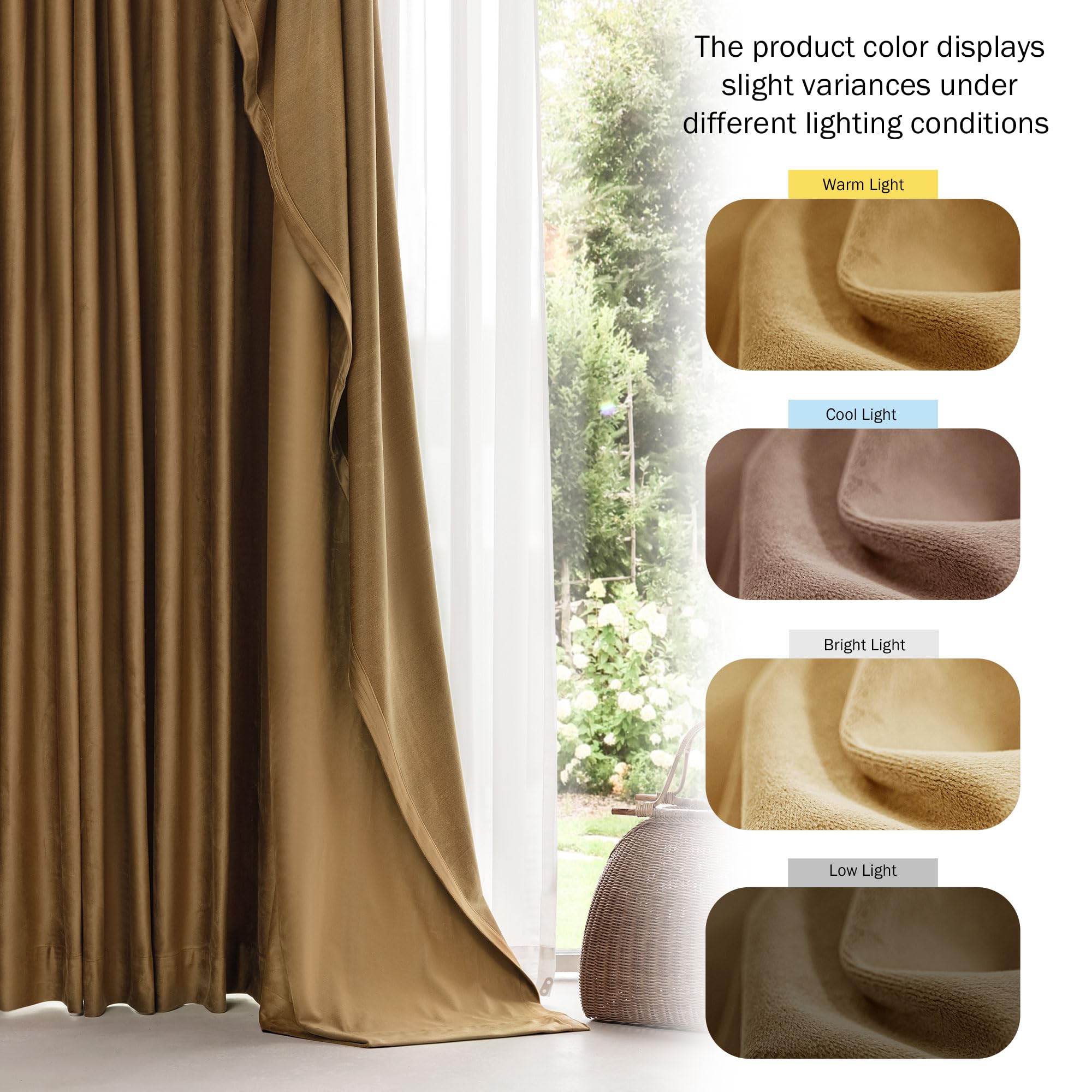 Beauoop curtains installed in a living room demonstrating elegant style and improved light control