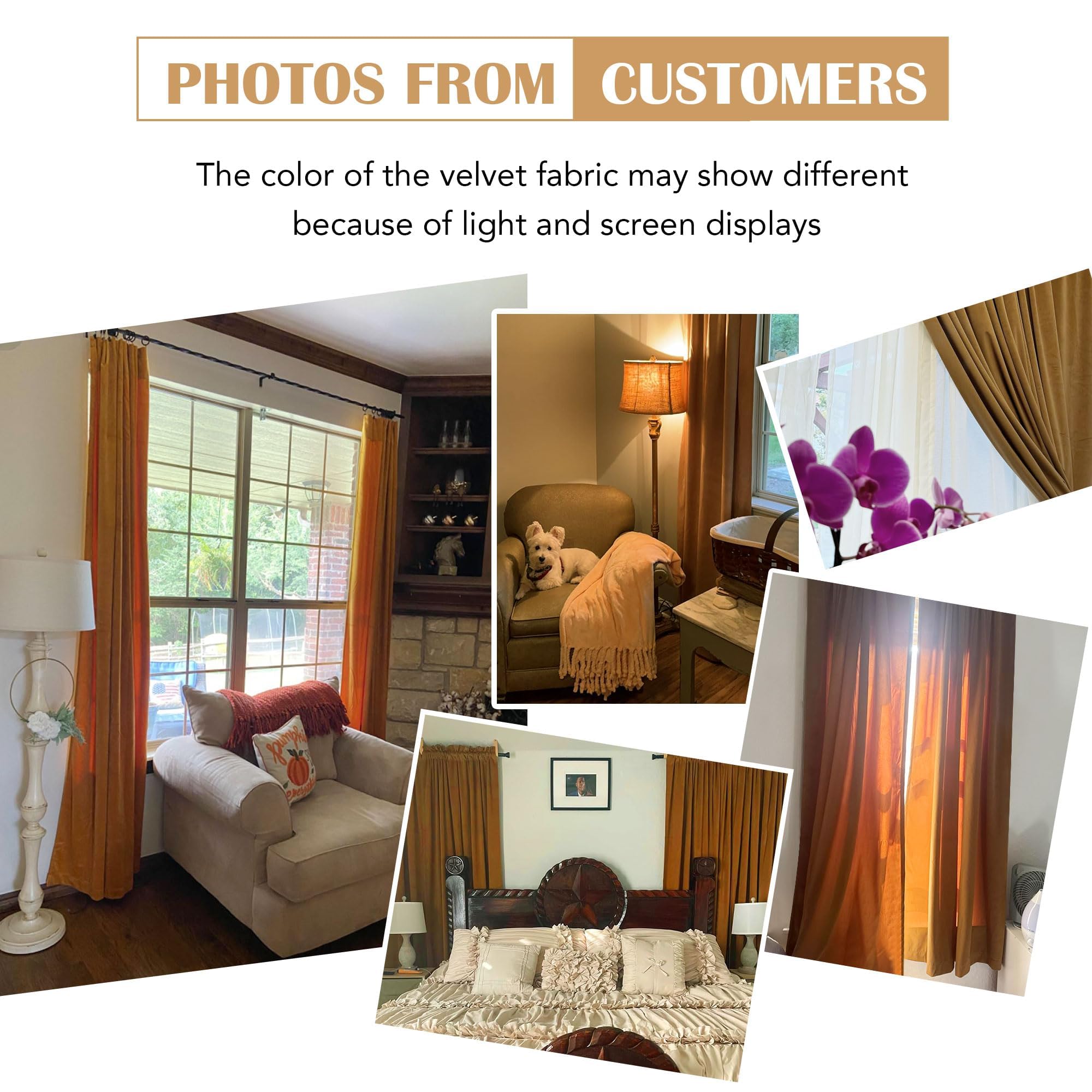 Beauoop curtains with measuring tape showing 52x84 inches size and correct window fit