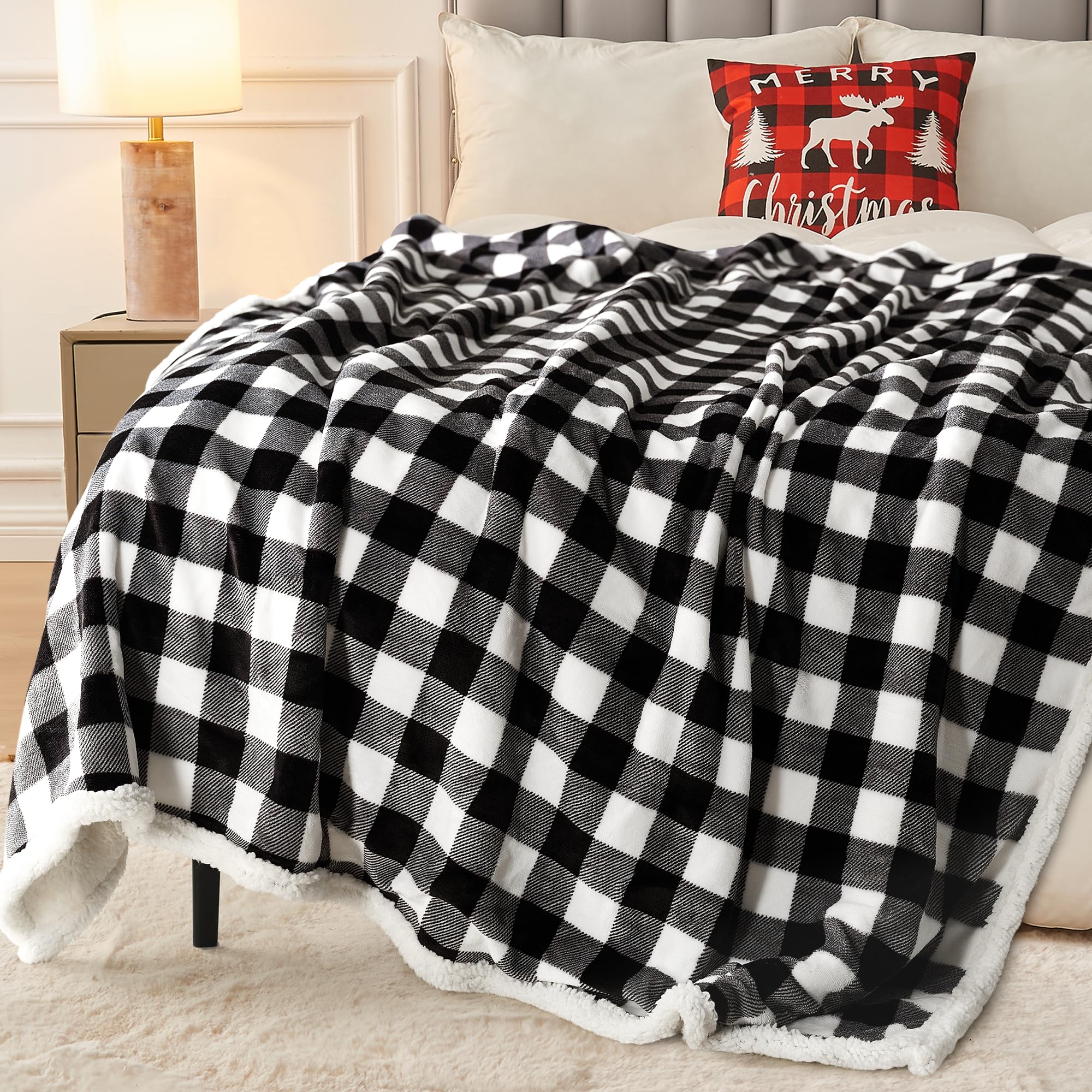 BEAUTEX blanket draped on sofa creating a warm, inviting living room scene