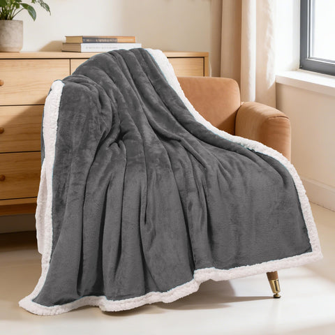 BEAUTEX Sherpa close-up of plush backing, highlights insulating warmth